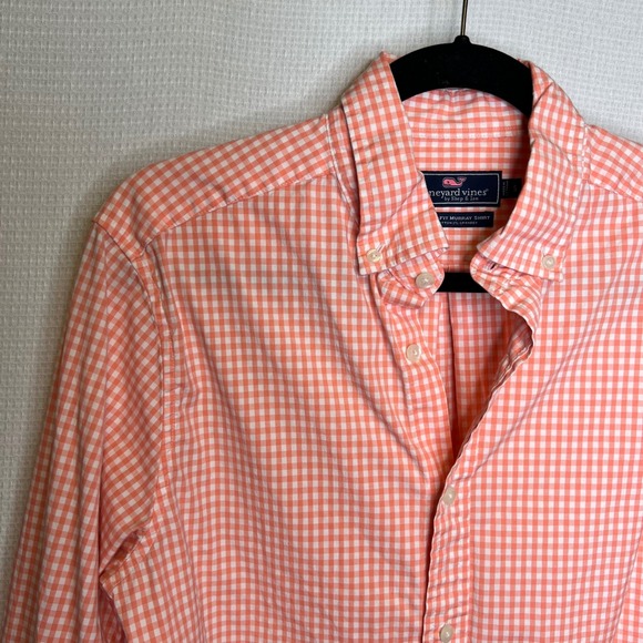 Vineyard Vines Other - Vineyard Vines Mens Classic Fit Murray Shirt Orange Gingham Button Down Small